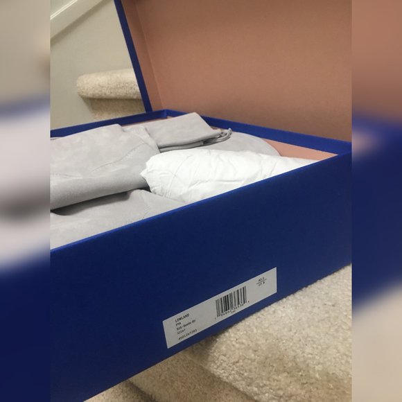 [SOLD] STUART WEITZMAN Lowland Light Grey OTK Boots 10 NWT - Picture 5 of 9